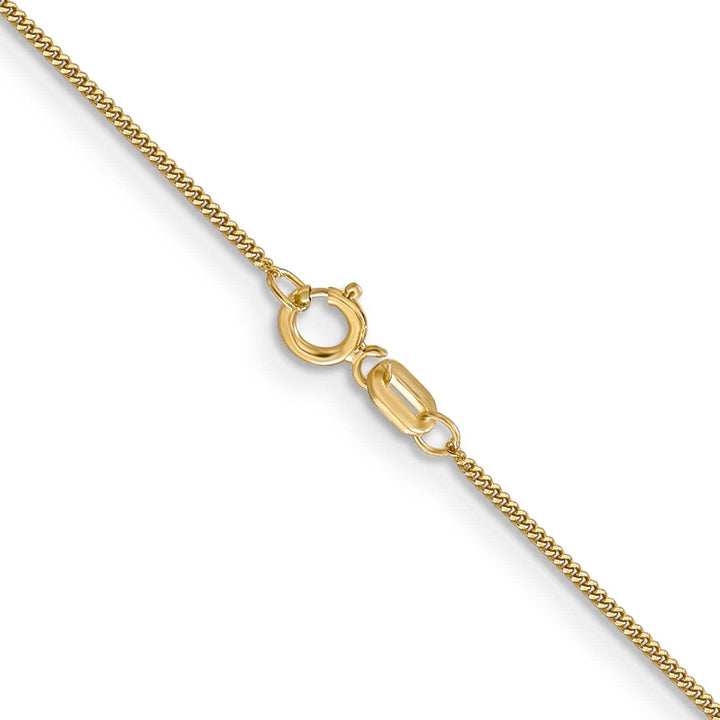 Lovely Rita's Chains 14k Yellow Gold .9 mm Curb Pendant Chain