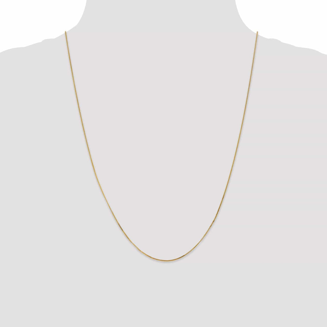 Lovely Rita's Chains 14k Yellow Gold .9 mm Curb Pendant Chain