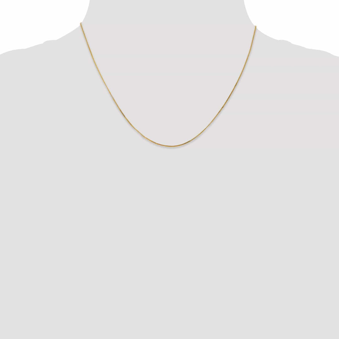 Lovely Rita's Chains 14k Yellow Gold .9 mm Curb Pendant Chain