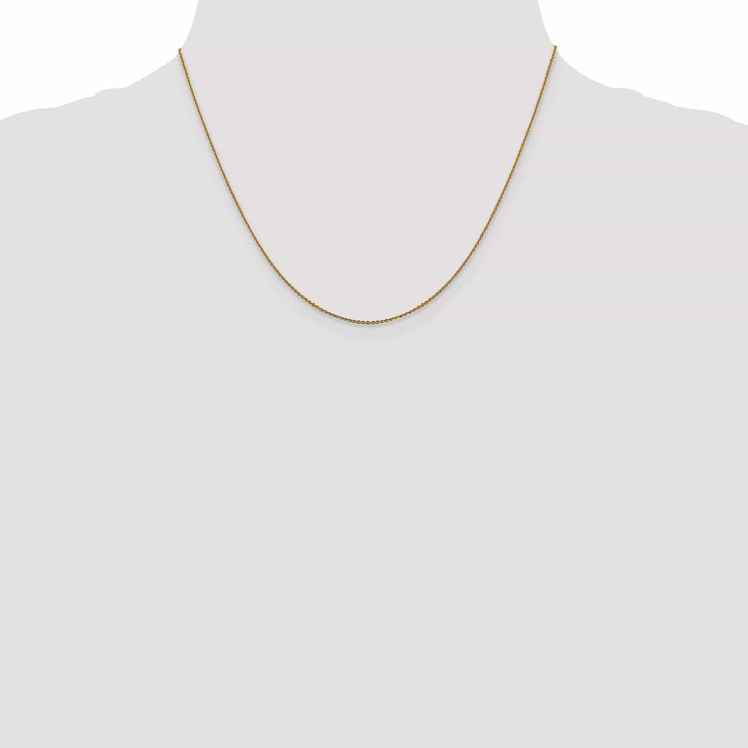Lovely Rita's Chains 14k Yellow Gold .90 mm Diamond Cut Cable Chain