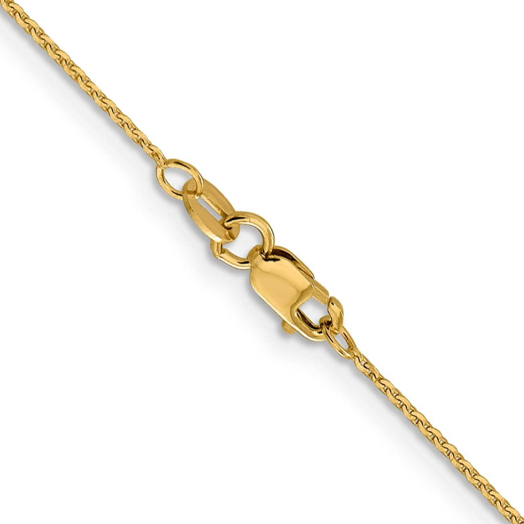 Lovely Rita's Chains 14k Yellow Gold .90 mm Diamond Cut Cable Chain
