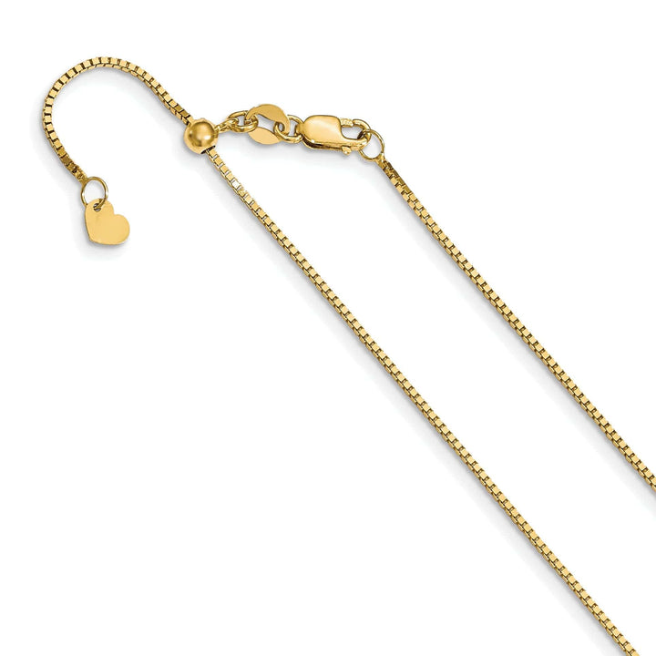 Leslie's Chains 14k Yellow Gold Adjustable Box Chain