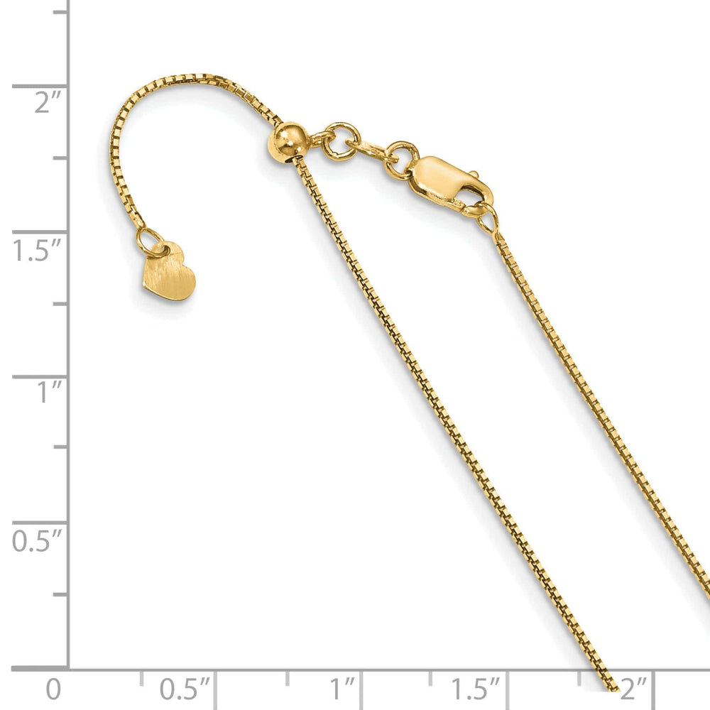 Leslie's Chains 14k Yellow Gold Adjustable Box Chain