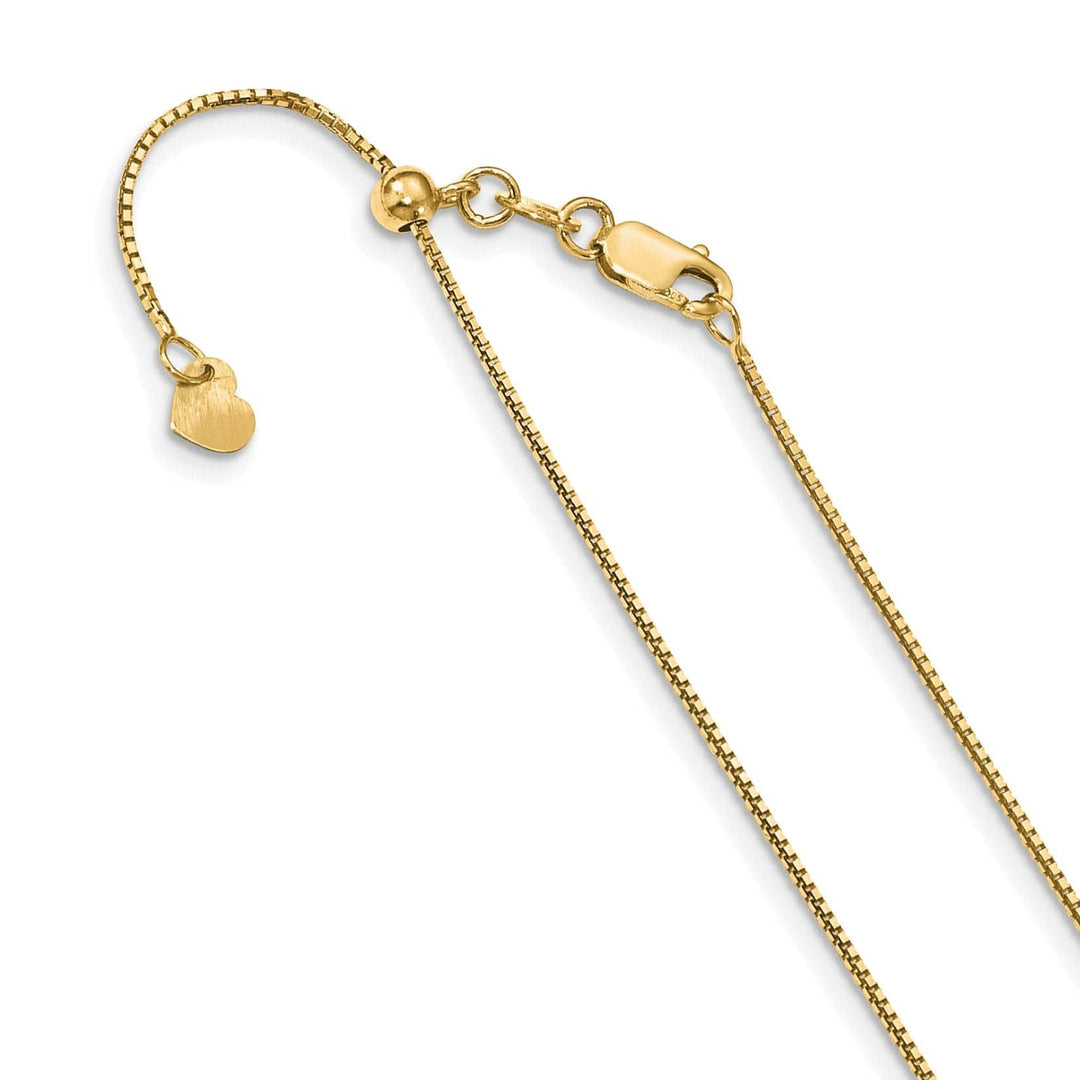 Leslie's Chains 14k Yellow Gold Adjustable Box Chain
