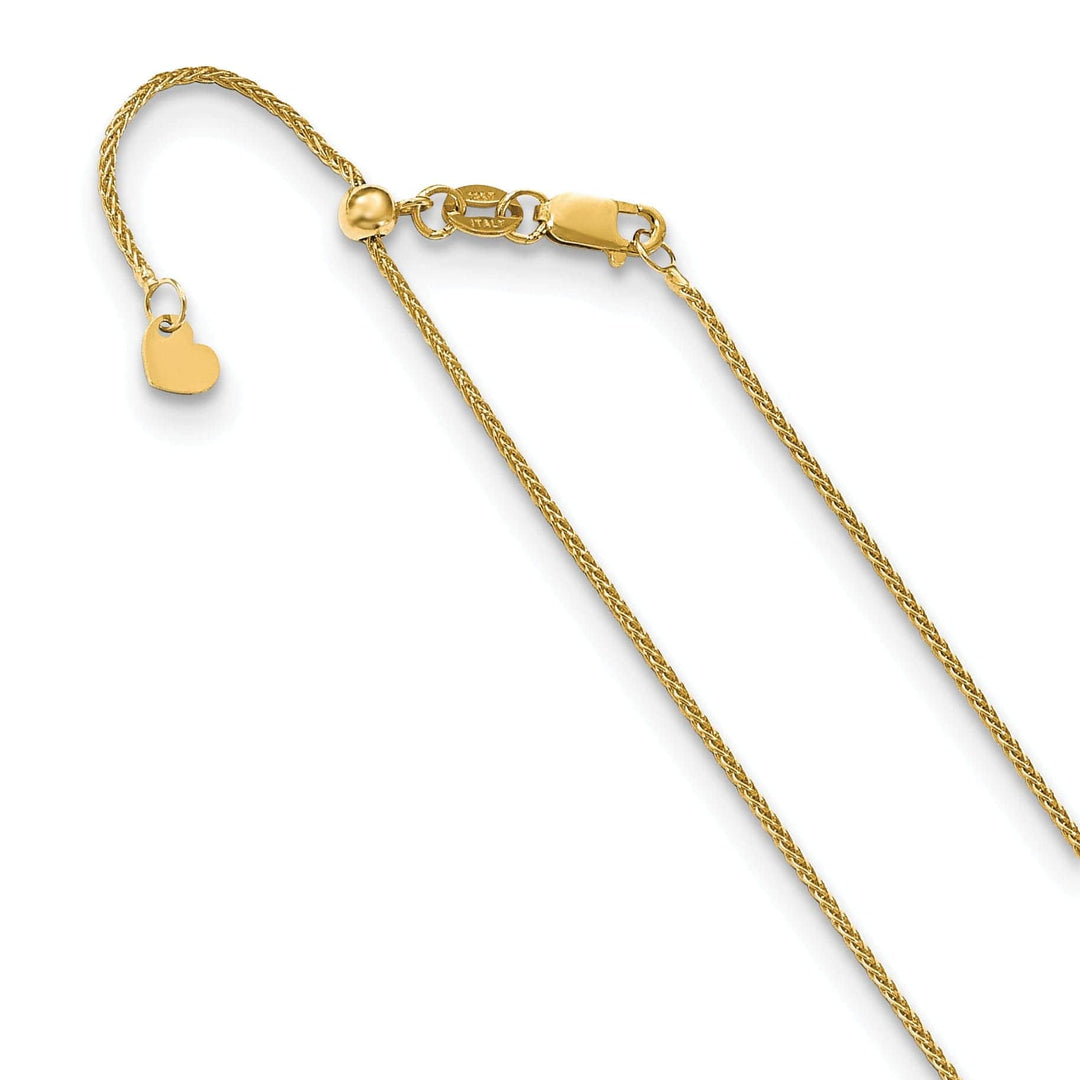 Leslie's Chains 14k Yellow Gold Adjustable Wheat Chain