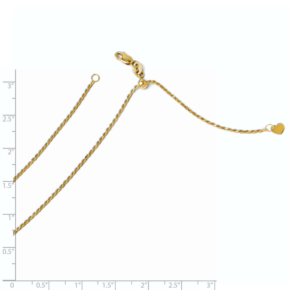 Lovely Rita's Chains 14k Yellow Gold D.C Adjustable Rope Chain