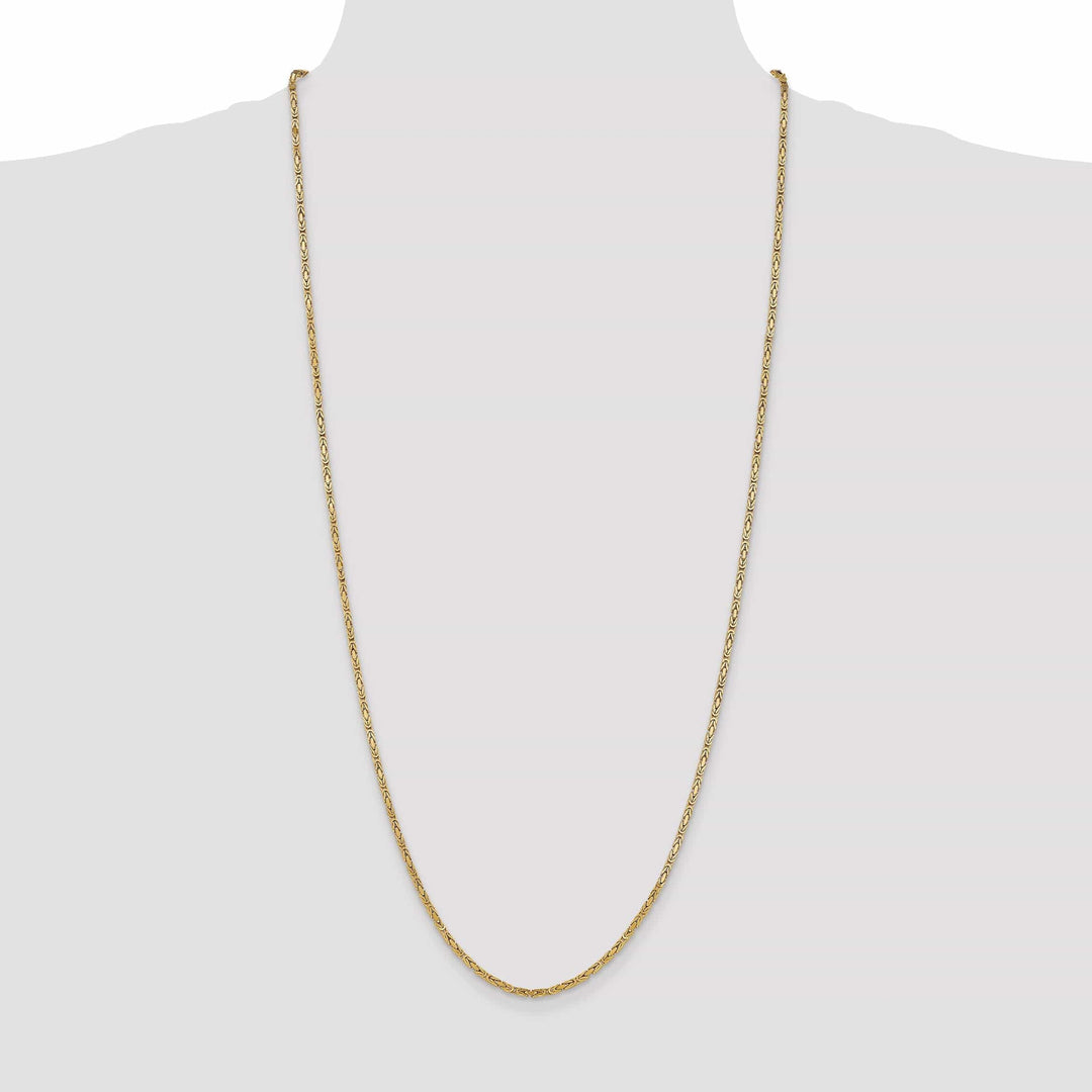 Lovely Rita's Chains 14k Yellow Gold Polish 2.00-mm Byzantine Chain