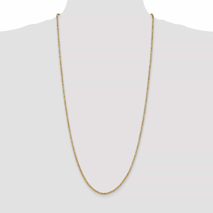 Lovely Rita's Chains 14k Yellow Gold Polish 2.00-mm Byzantine Chain