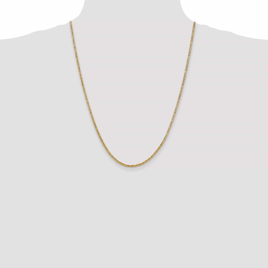 Lovely Rita's Chains 14k Yellow Gold Polish 2.00-mm Byzantine Chain