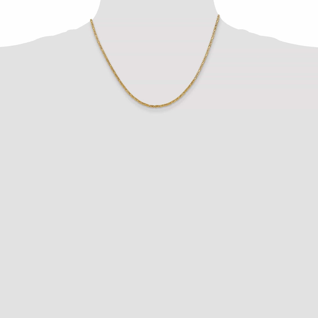 Lovely Rita's Chains 14k Yellow Gold Polish 2.00-mm Byzantine Chain