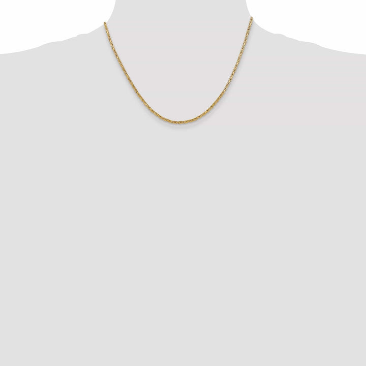 Lovely Rita's Chains 14k Yellow Gold Polish 2.00-mm Byzantine Chain