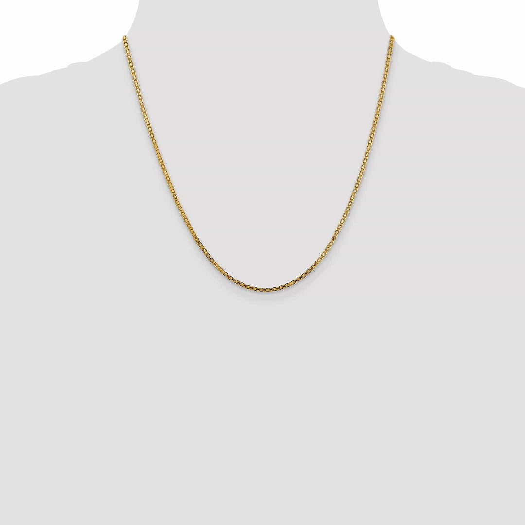 Lovely Rita's Chains 14k Yellow Gold Polish 2.00mm Flat Solid Chain