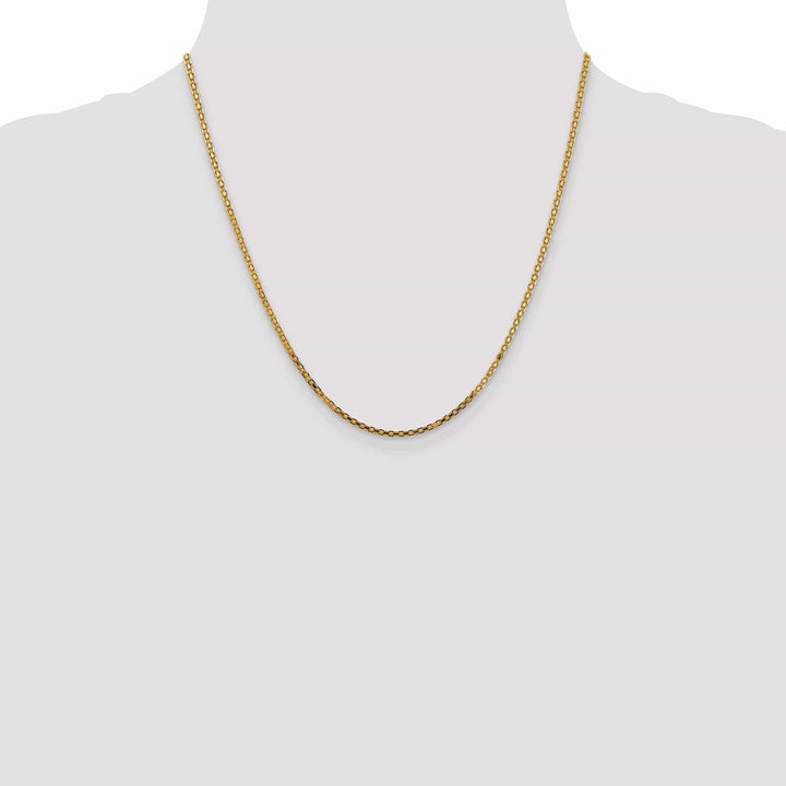 Lovely Rita's Chains 14k Yellow Gold Polish 2.00mm Flat Solid Chain