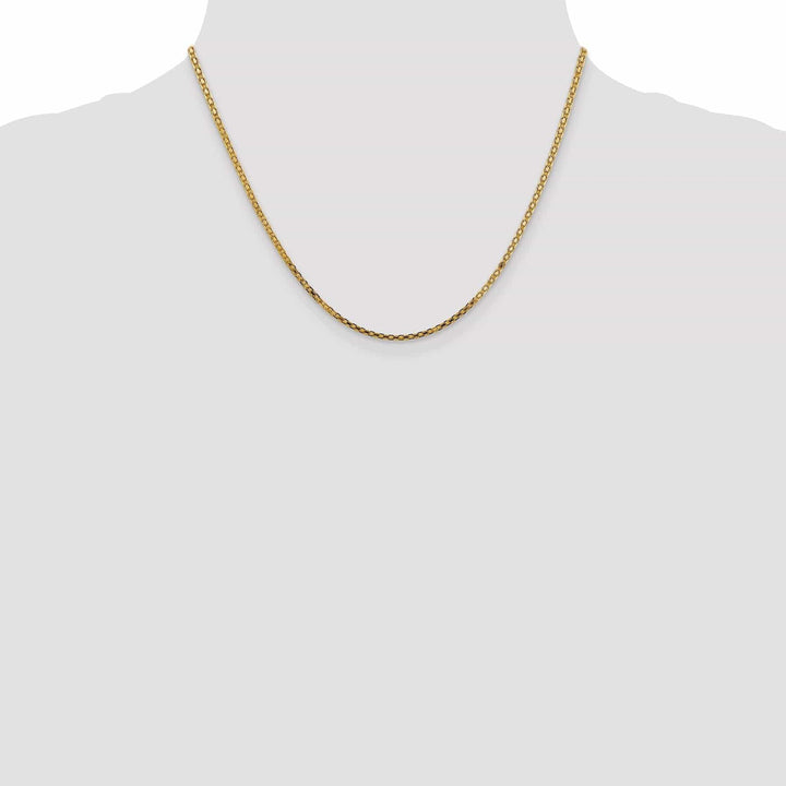 Lovely Rita's Chains 14k Yellow Gold Polish 2.00mm Flat Solid Chain