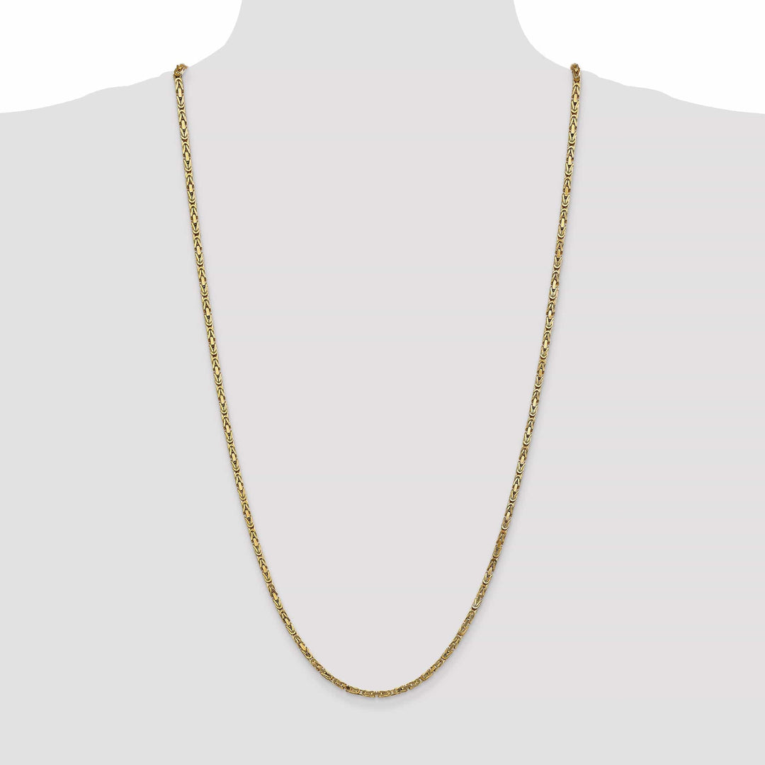 Lovely Rita's Chains 14k Yellow Gold Polish 2.50-mm Byzantine Chain