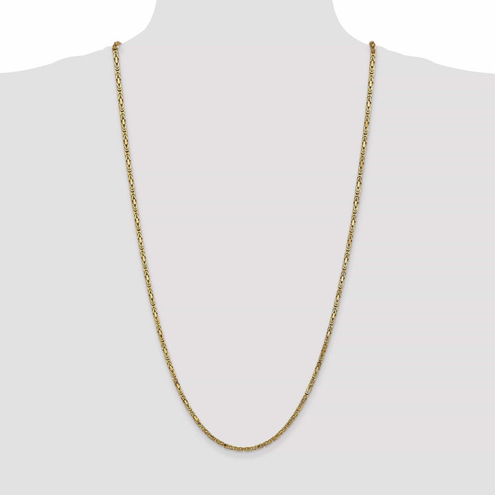 Lovely Rita's Chains 14k Yellow Gold Polish 2.50-mm Byzantine Chain