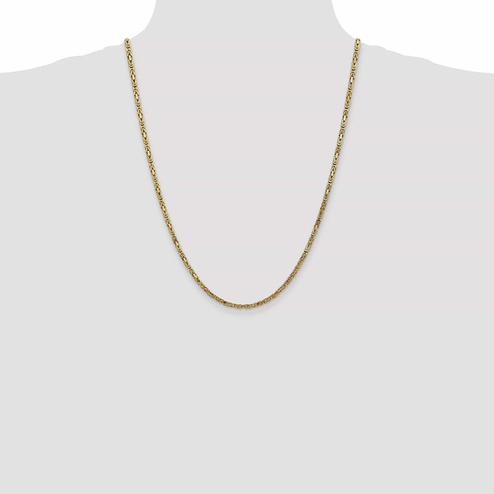 Lovely Rita's Chains 14k Yellow Gold Polish 2.50-mm Byzantine Chain