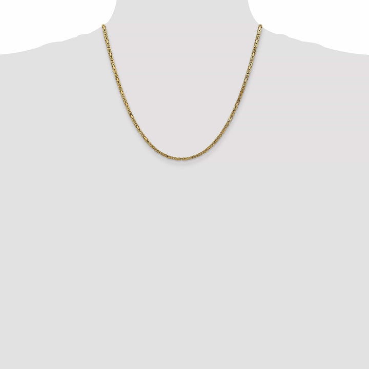 Lovely Rita's Chains 14k Yellow Gold Polish 2.50-mm Byzantine Chain