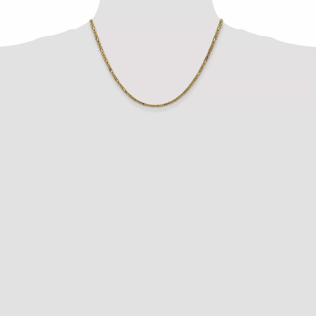 Lovely Rita's Chains 14k Yellow Gold Polish 2.50-mm Byzantine Chain