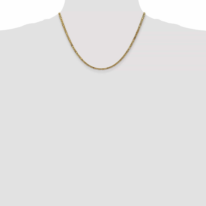 Lovely Rita's Chains 14k Yellow Gold Polish 2.50-mm Byzantine Chain