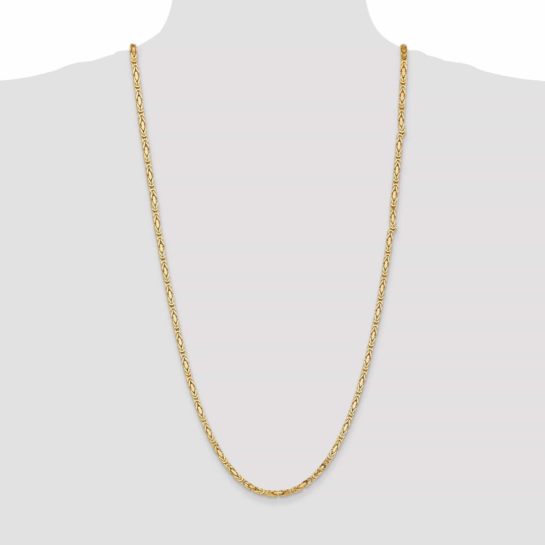 Lovely Rita's Chains 14k Yellow Gold Polish 3.25-mm Byzantine Chain