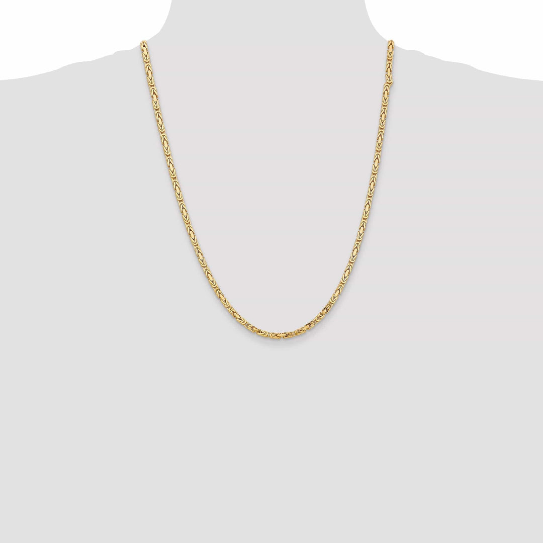 Lovely Rita's Chains 14k Yellow Gold Polish 3.25-mm Byzantine Chain