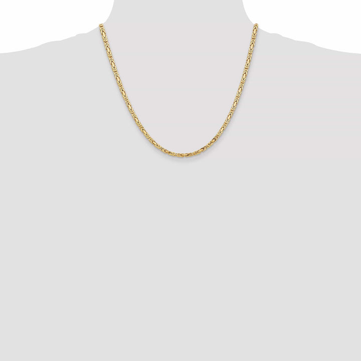 Lovely Rita's Chains 14k Yellow Gold Polish 3.25-mm Byzantine Chain