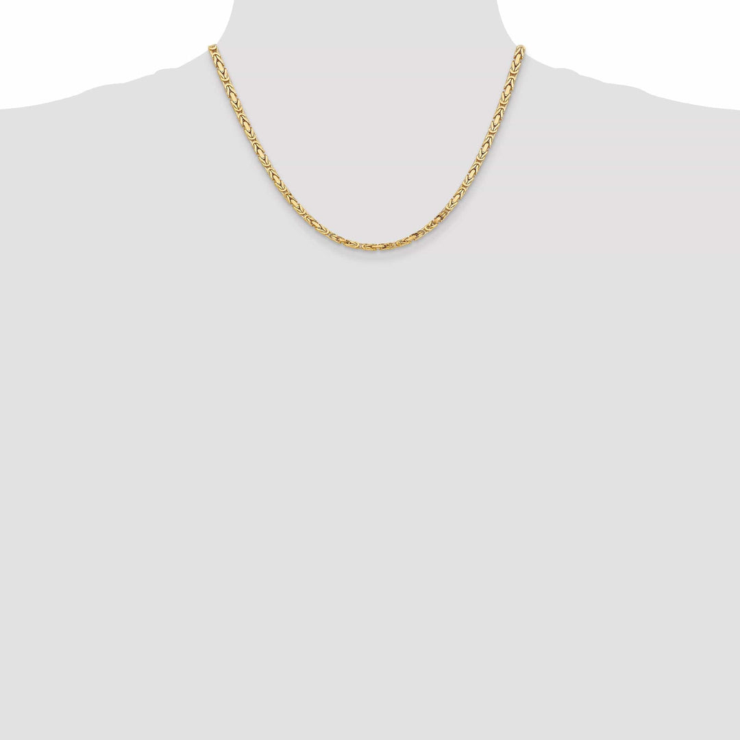Lovely Rita's Chains 14k Yellow Gold Polish 3.25-mm Byzantine Chain
