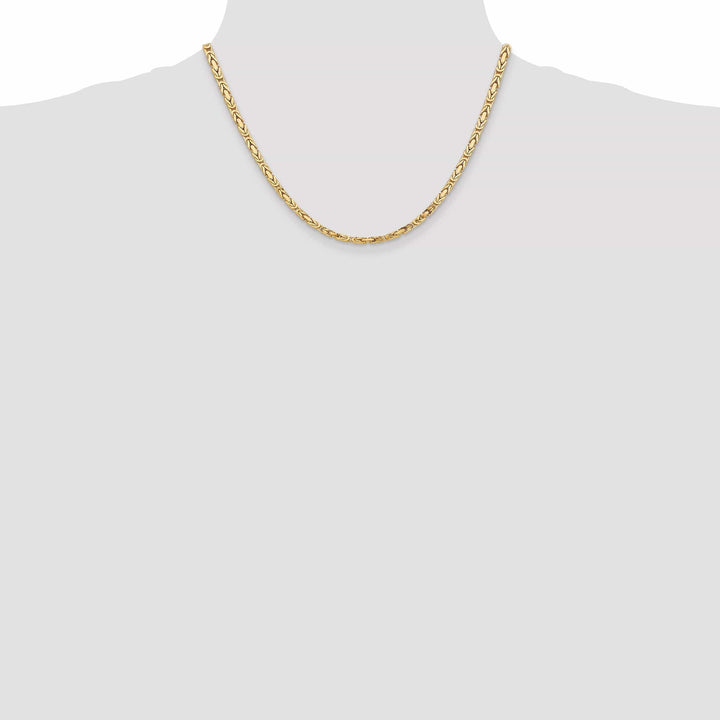 Lovely Rita's Chains 14k Yellow Gold Polish 3.25-mm Byzantine Chain