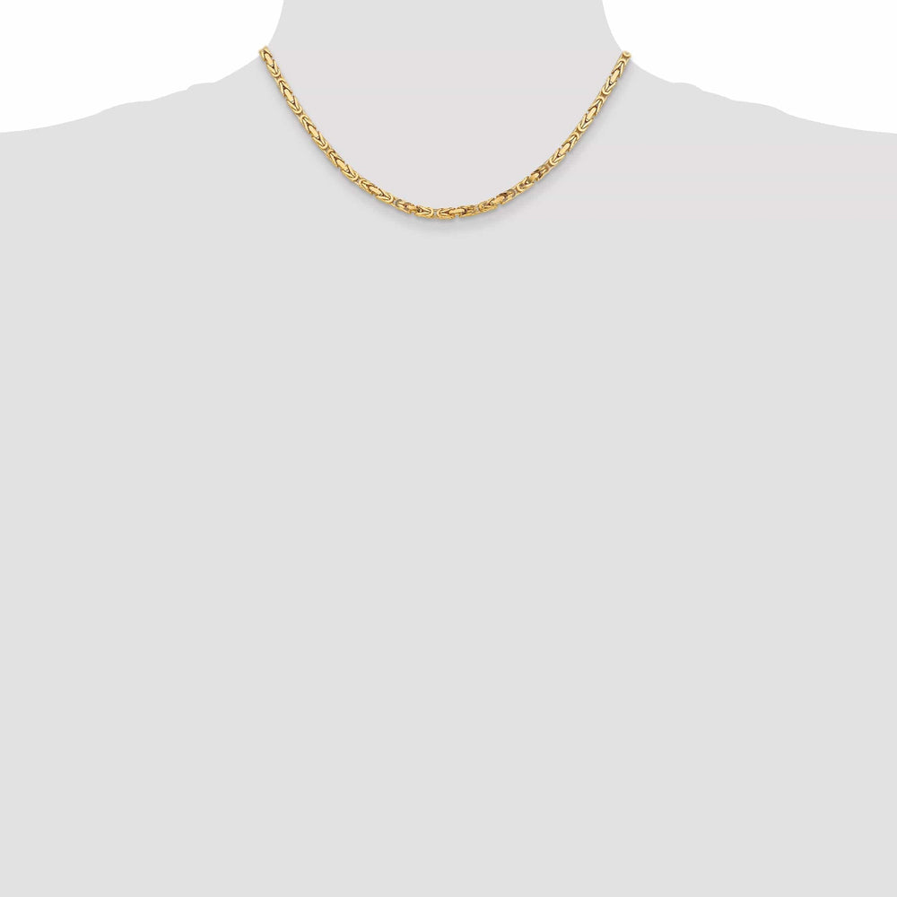 Lovely Rita's Chains 14k Yellow Gold Polish 3.25-mm Byzantine Chain