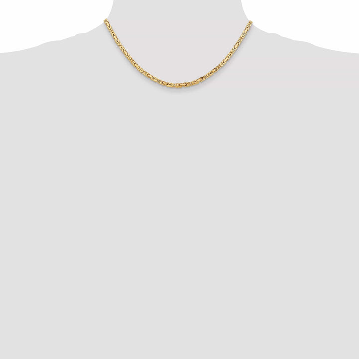 Lovely Rita's Chains 14k Yellow Gold Polish 3.25-mm Byzantine Chain