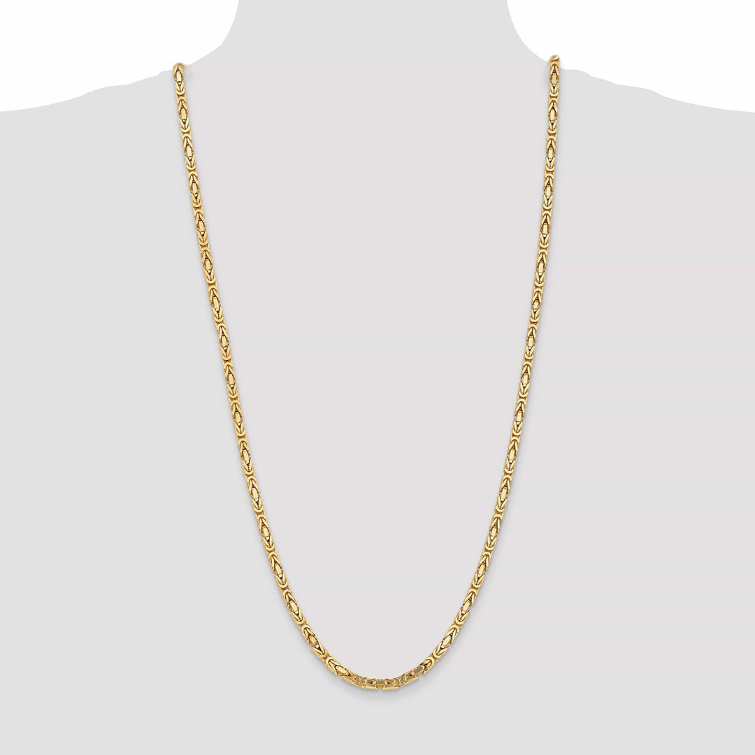 Lovely Rita's Chains 14k Yellow Gold Polish 4.00-mm Byzantine Chain