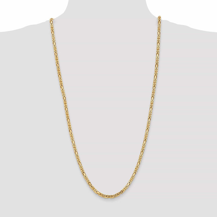 Lovely Rita's Chains 14k Yellow Gold Polish 4.00-mm Byzantine Chain