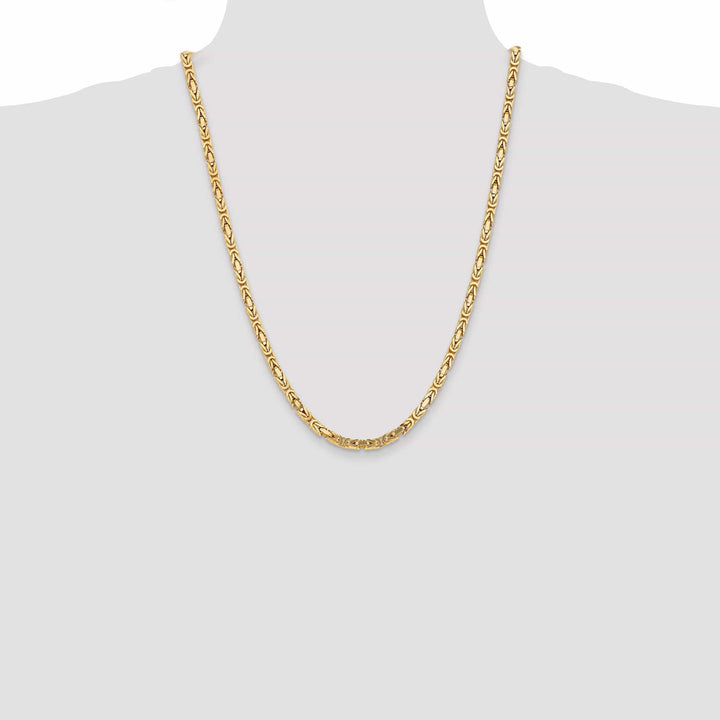 Lovely Rita's Chains 14k Yellow Gold Polish 4.00-mm Byzantine Chain