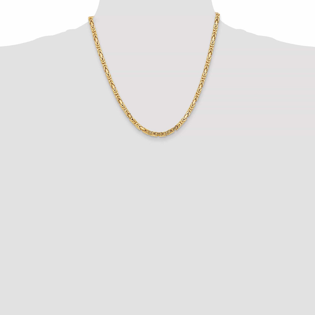 Lovely Rita's Chains 14k Yellow Gold Polish 4.00-mm Byzantine Chain