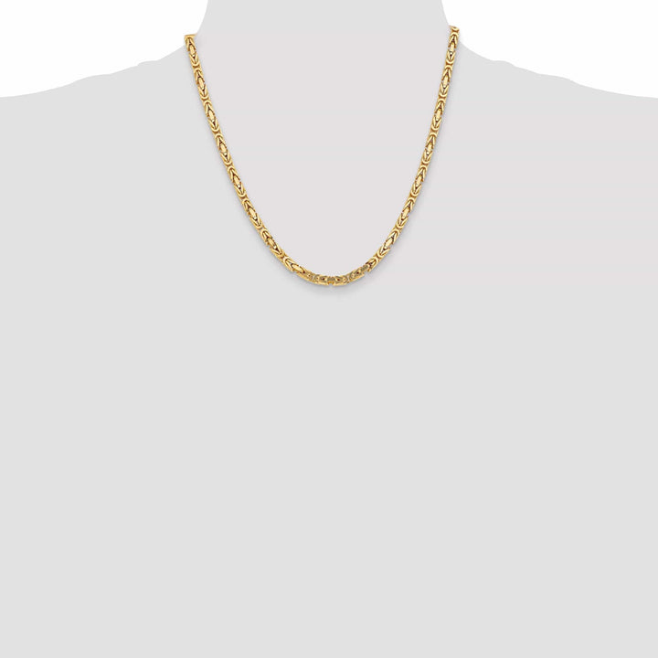 Lovely Rita's Chains 14k Yellow Gold Polish 4.00-mm Byzantine Chain