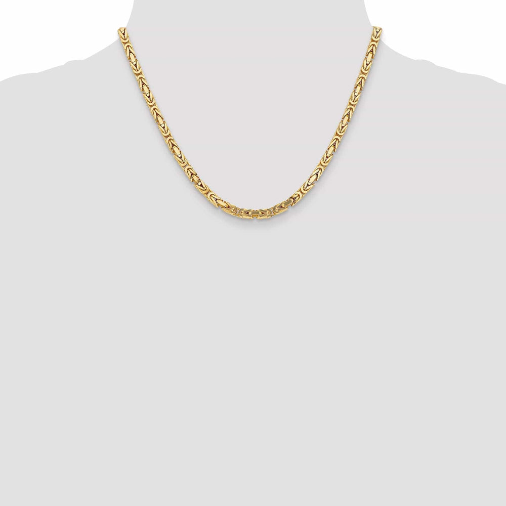 Lovely Rita's Chains 14k Yellow Gold Polish 4.00-mm Byzantine Chain