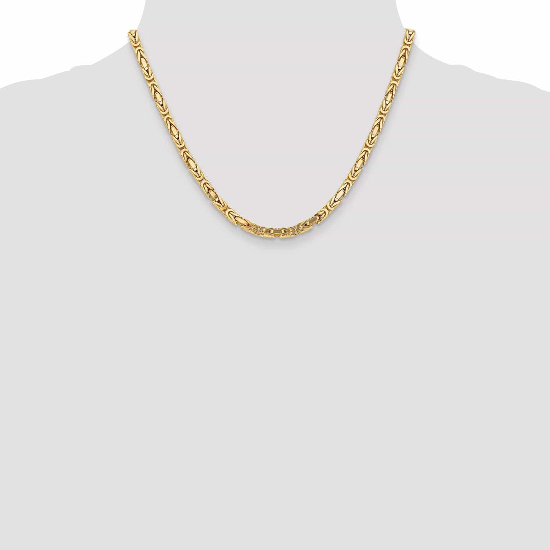 Lovely Rita's Chains 14k Yellow Gold Polish 4.00-mm Byzantine Chain