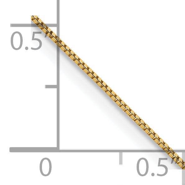 Lovely Rita's Chains 14k Yellow Gold Polished 0.50m Carded Box Chain