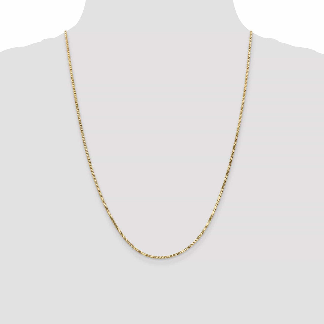 Lovely Rita's Chains 14k Yellow Gold Polished 1.80m Flat Wheat Chain