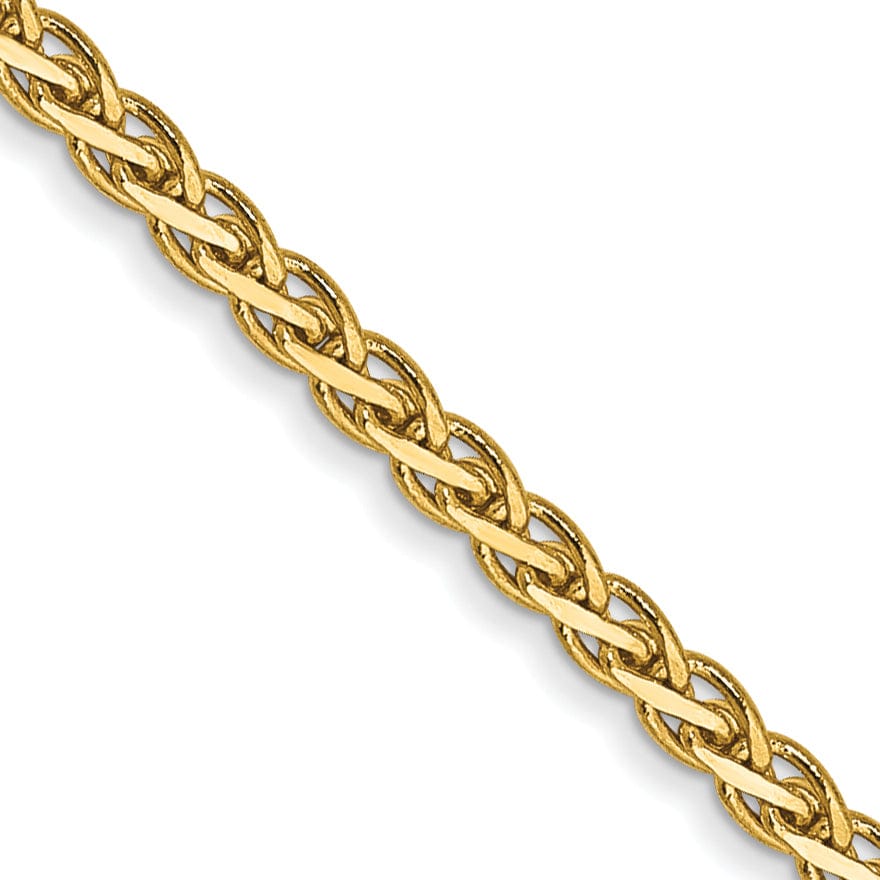 Lovely Rita's Chains 14k Yellow Gold Polished 1.80m Flat Wheat Chain