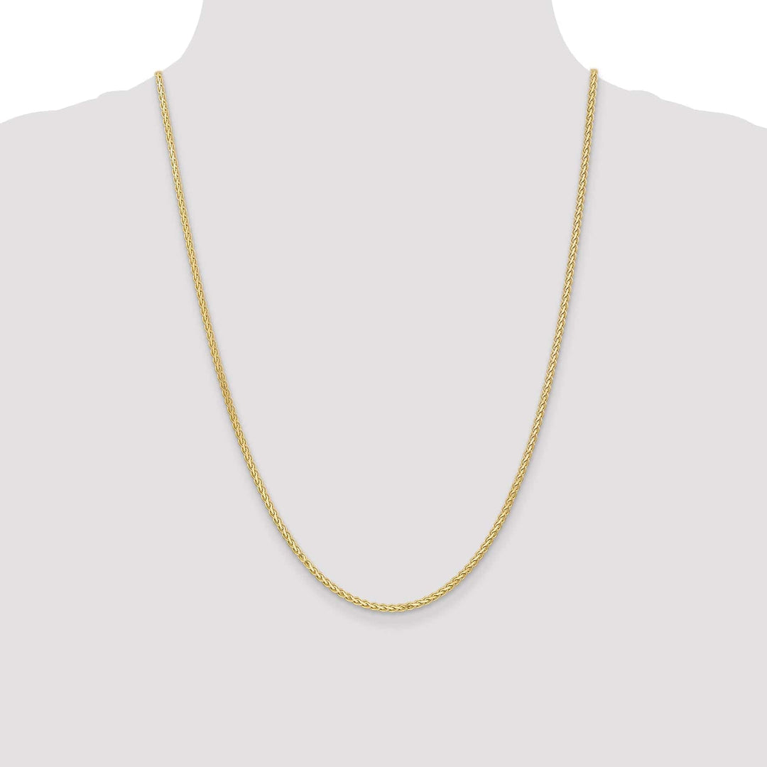 Lovely Rita's Chains 14k Yellow Gold Polished 2.50m Flat Wheat Chain