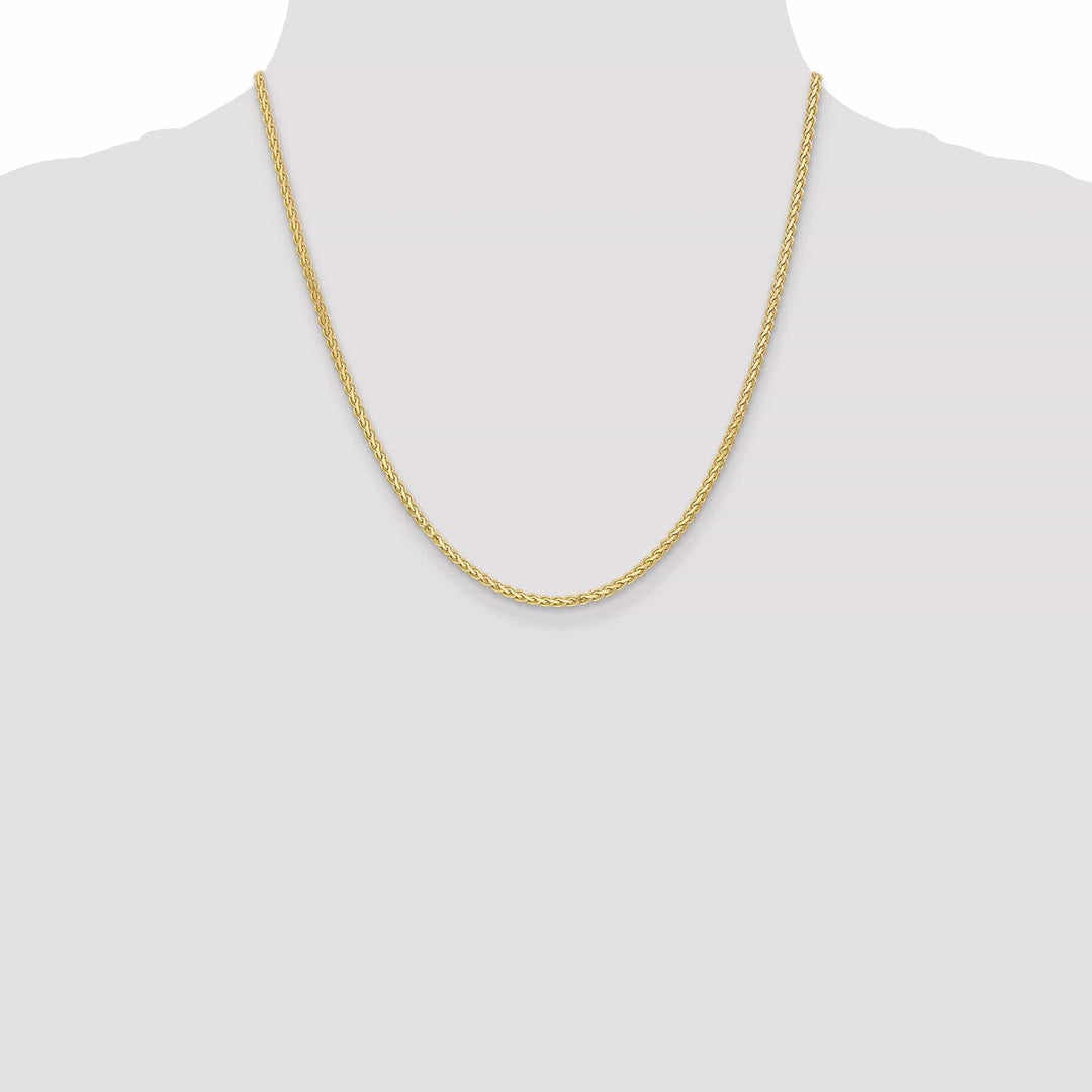 Lovely Rita's Chains 14k Yellow Gold Polished 2.50m Flat Wheat Chain
