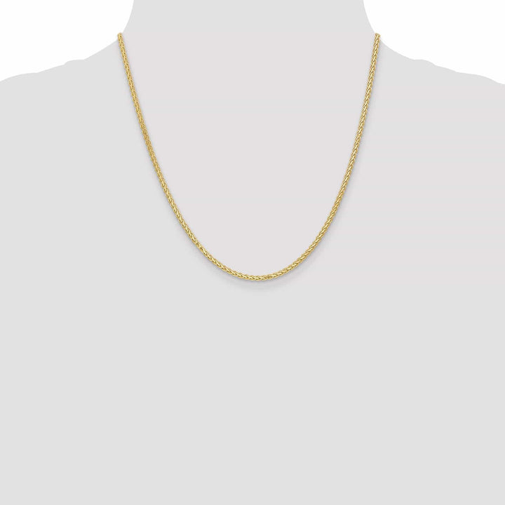 Lovely Rita's Chains 14k Yellow Gold Polished 2.50m Flat Wheat Chain