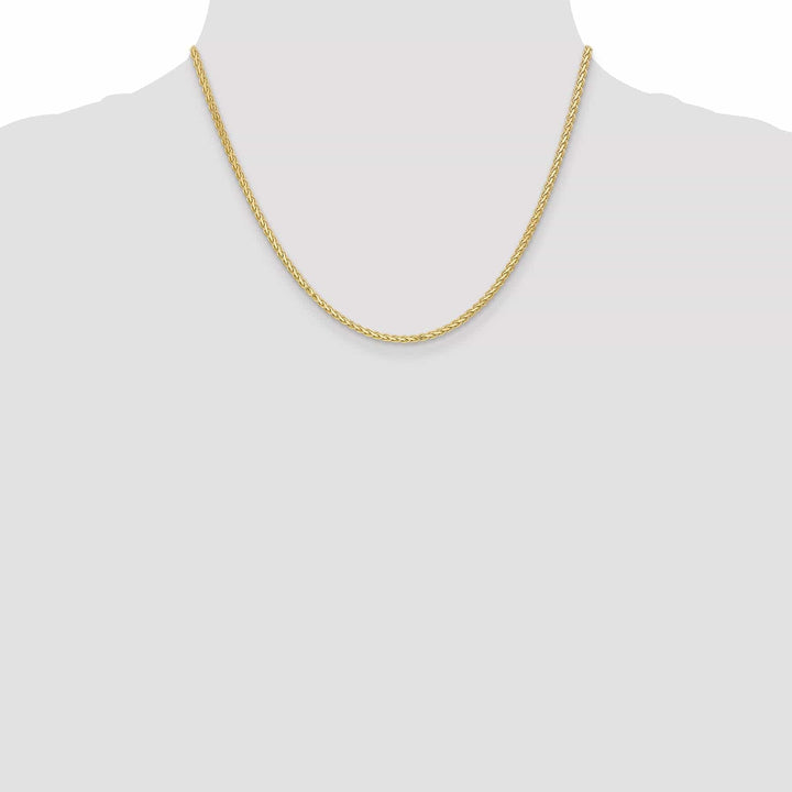 Lovely Rita's Chains 14k Yellow Gold Polished 2.50m Flat Wheat Chain