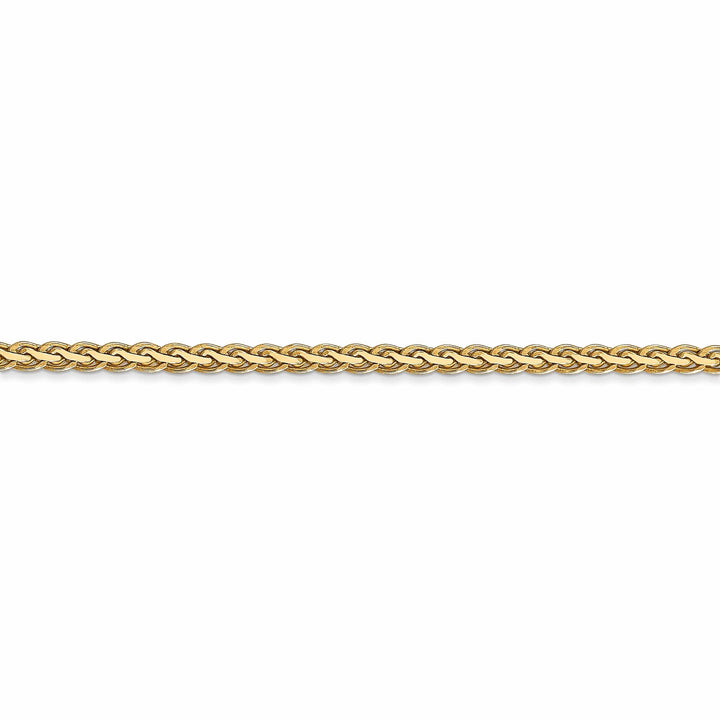 Lovely Rita's Chains 14k Yellow Gold Polished 2.50m Flat Wheat Chain
