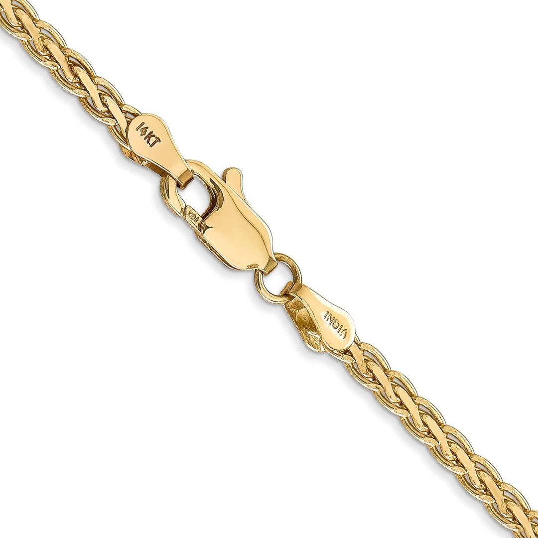 Lovely Rita's Chains 14k Yellow Gold Polished 3.00m Flat Wheat Chain