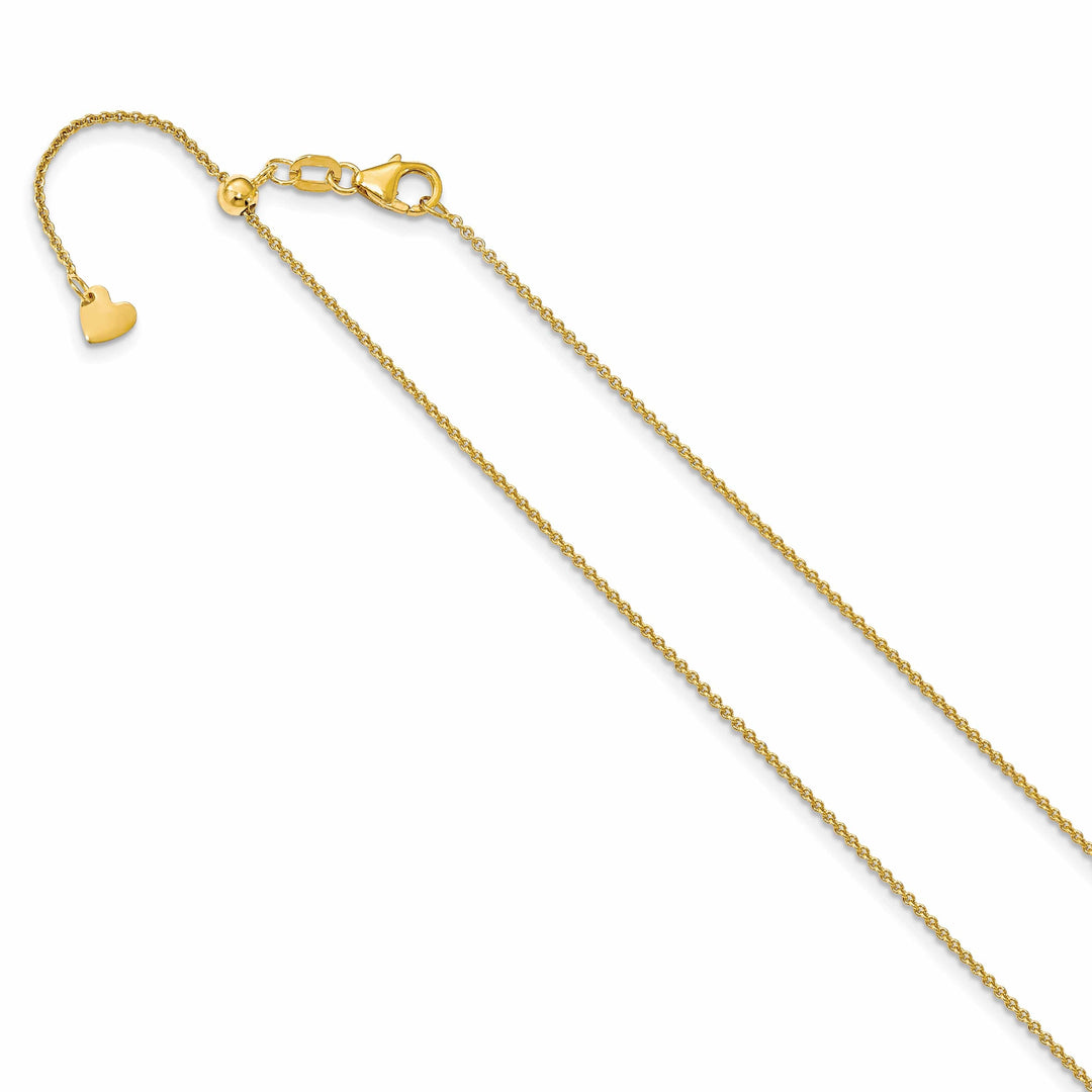 Lovely Rita's Chains 14k Yellow Gold Round Cable Adjustable Chain
