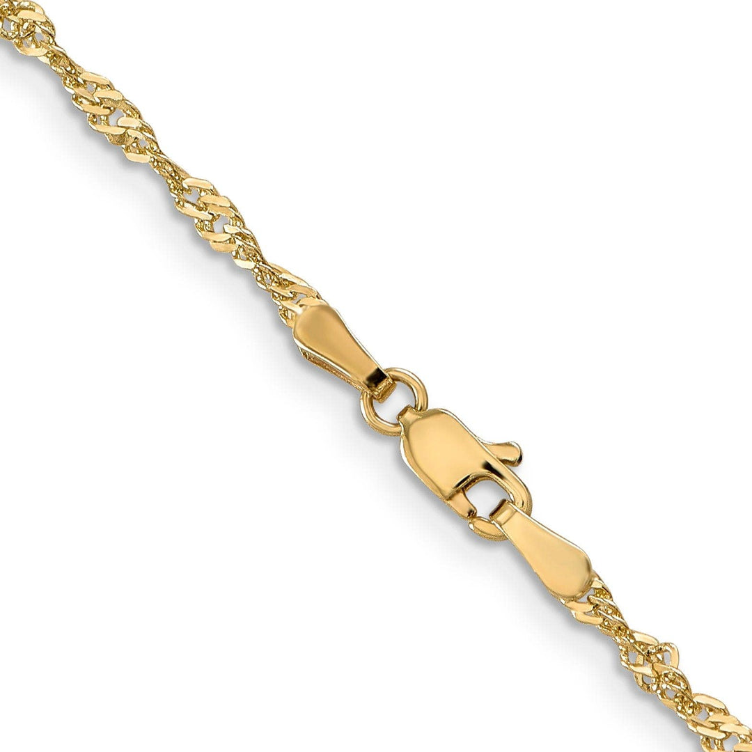 Lovely Rita's Chains 14k Yellow Gold Singapore Chain