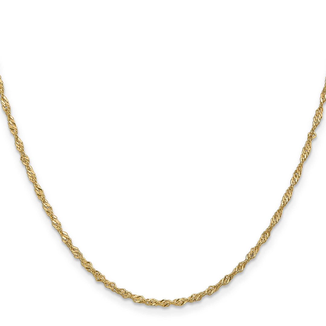Lovely Rita's Chains 14k Yellow Gold Singapore Chain
